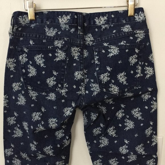 J. Crew Cropped Matchstick Jean in Indigo Floral - Picture 5 of 10